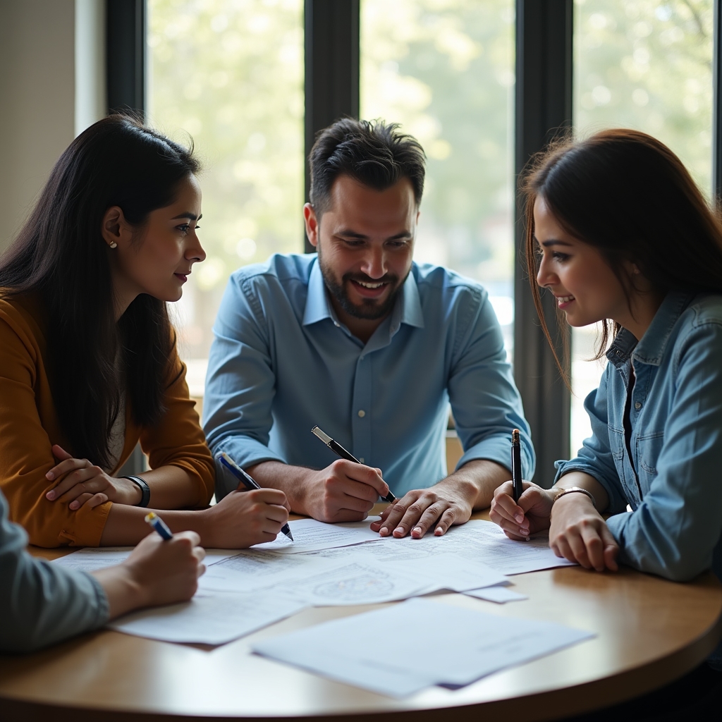 Multicultural planning session for wellness program adaptation